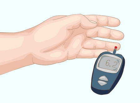 Step 3. Apply droplet of blood directly to test strip and wait for meter to show results.