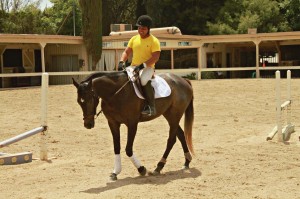 Chris Cervantes and Roxy The Thoroughbred Horse