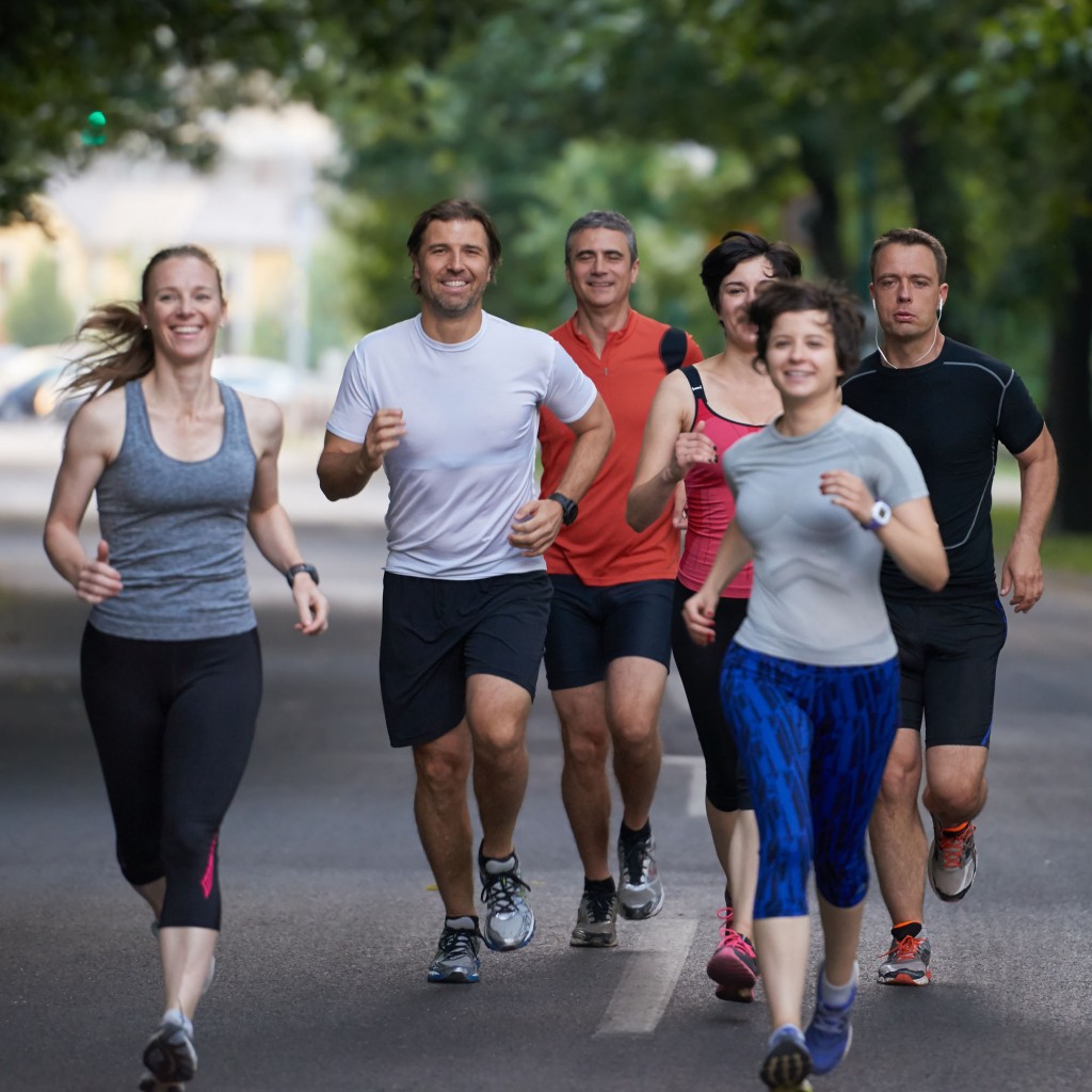 People working out